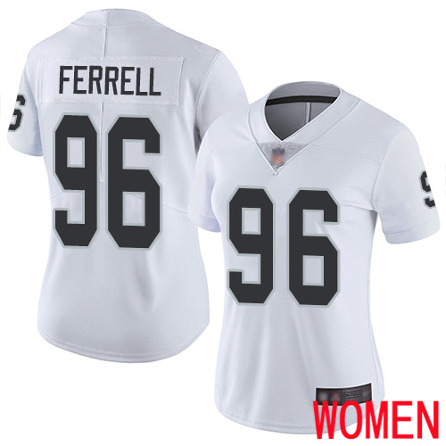 Oakland Raiders Limited White Women Clelin Ferrell Road Jersey NFL Football #96 Vapor Untouchable Jersey